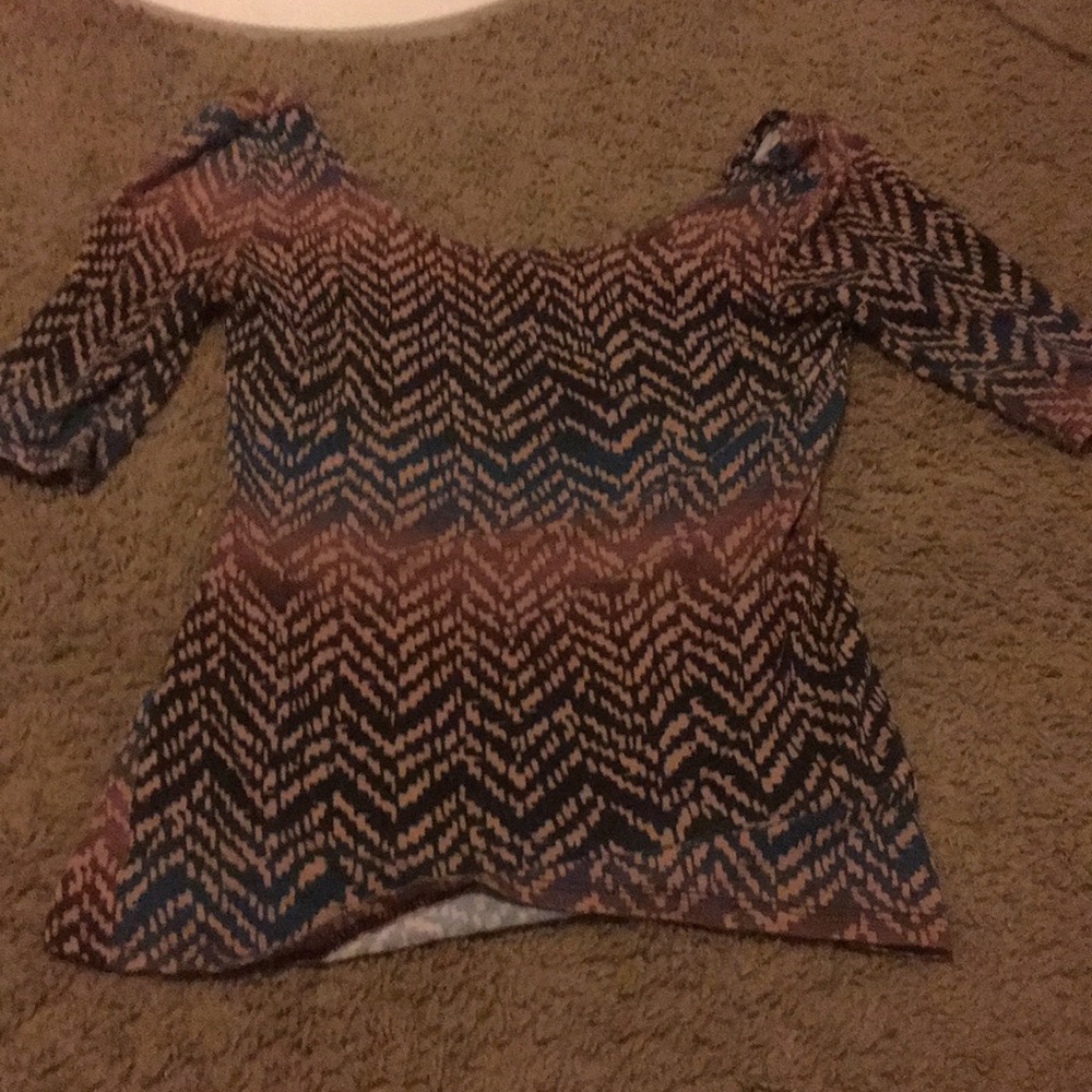 Purple blue shirt